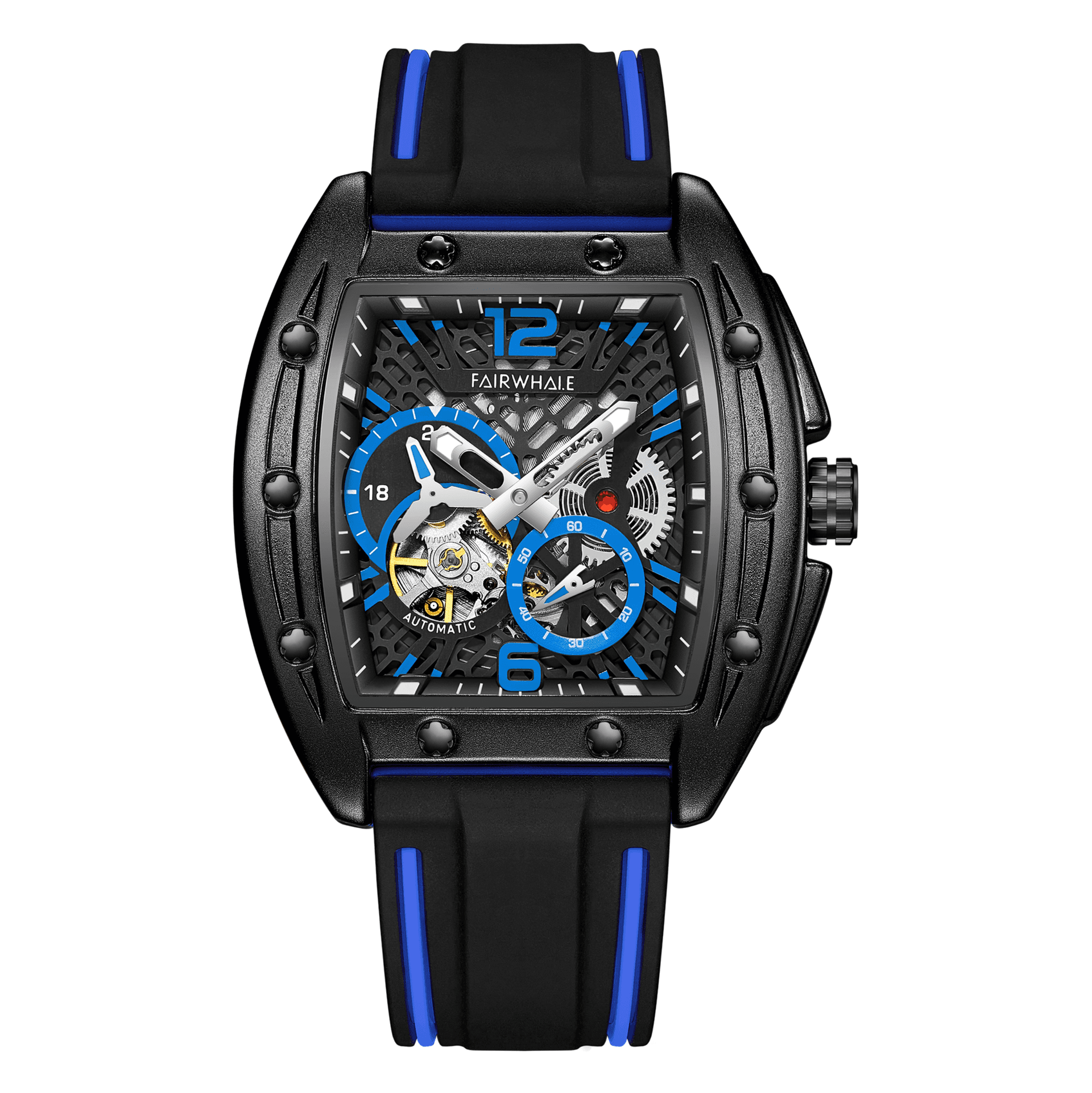 Mark Fairwhale Mark Fairwhale Mordred Black Blue Rubber Leather