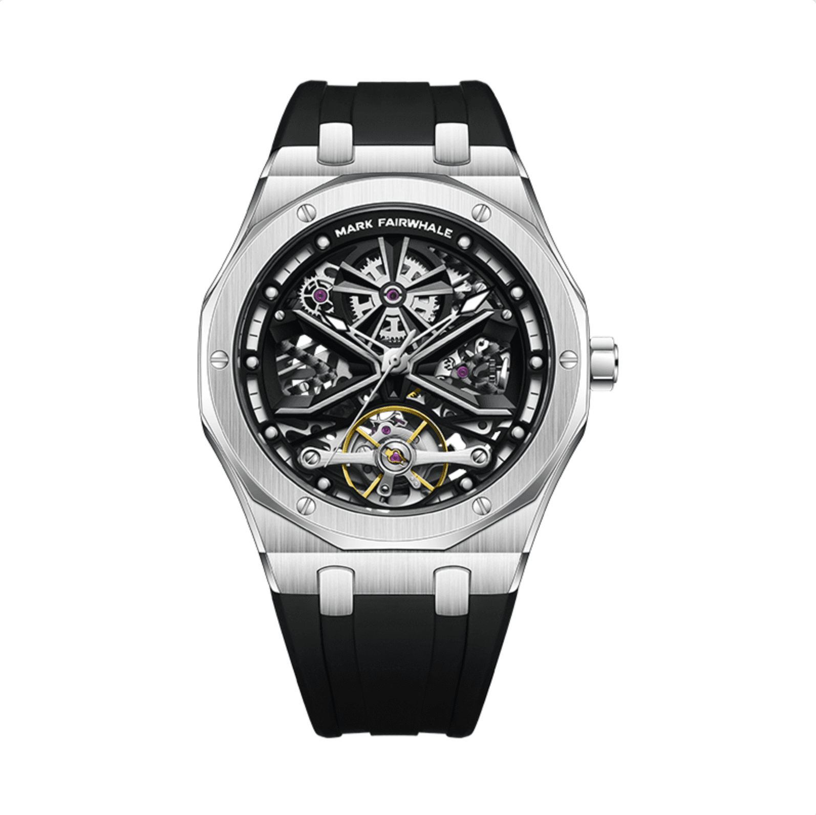 Mark Fairwhale Mark Fairwhale Mystic Silver Black Rubber