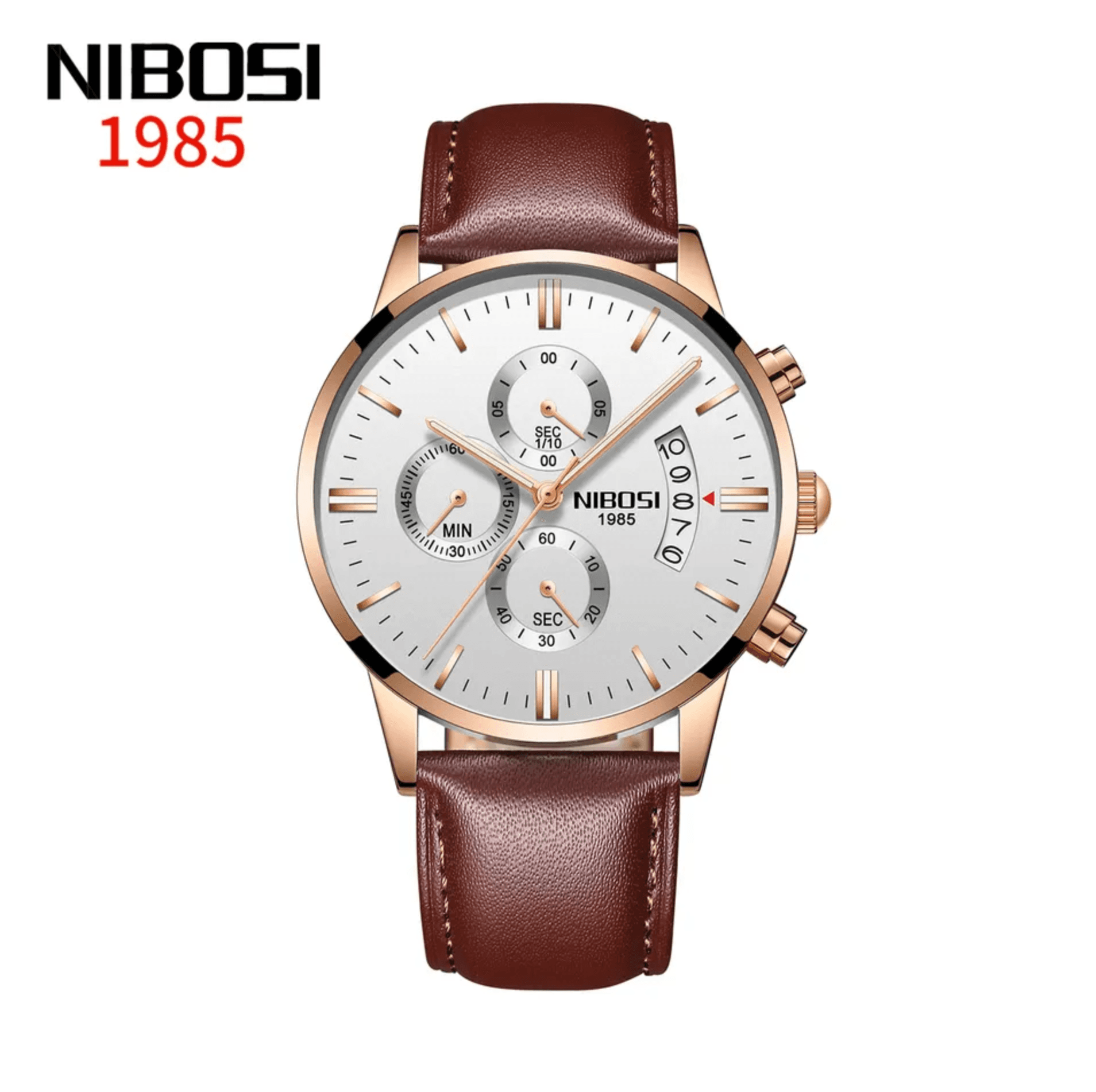 Nibosi Nibosi Lancer Rose Gold Silver Brown