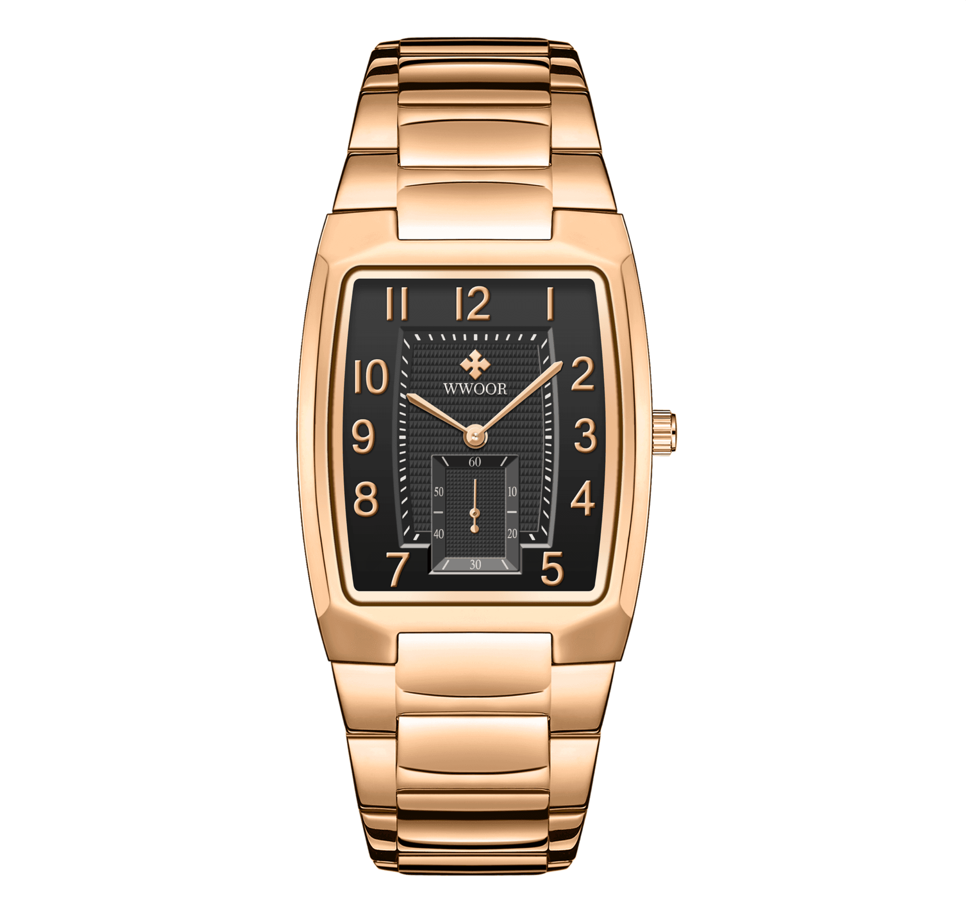 WWOOR WWOOR Chronolux Rose Gold Black