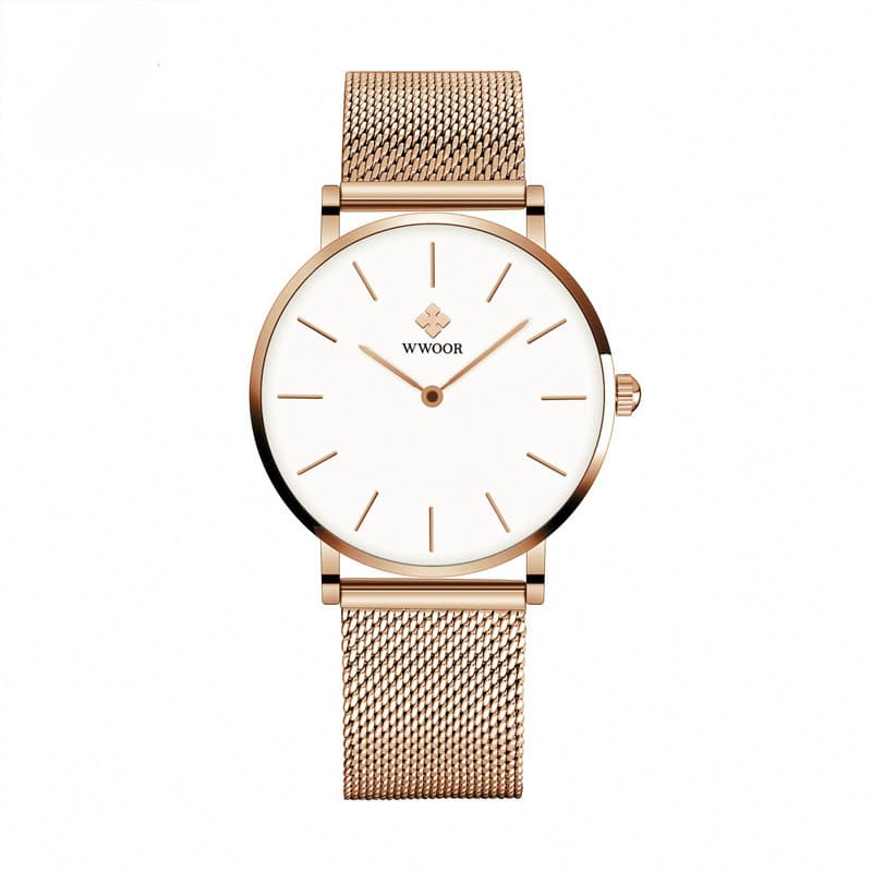 WWOOR WWOOR HourStone Rose Gold White