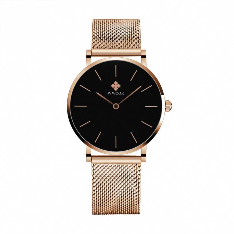 WWOOR WWOOR HourStone Rose Gold Black