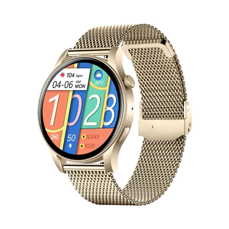 Philippe Palmer Philippe Palmer Smart Watch LP58 AMOLED Gold Mesh