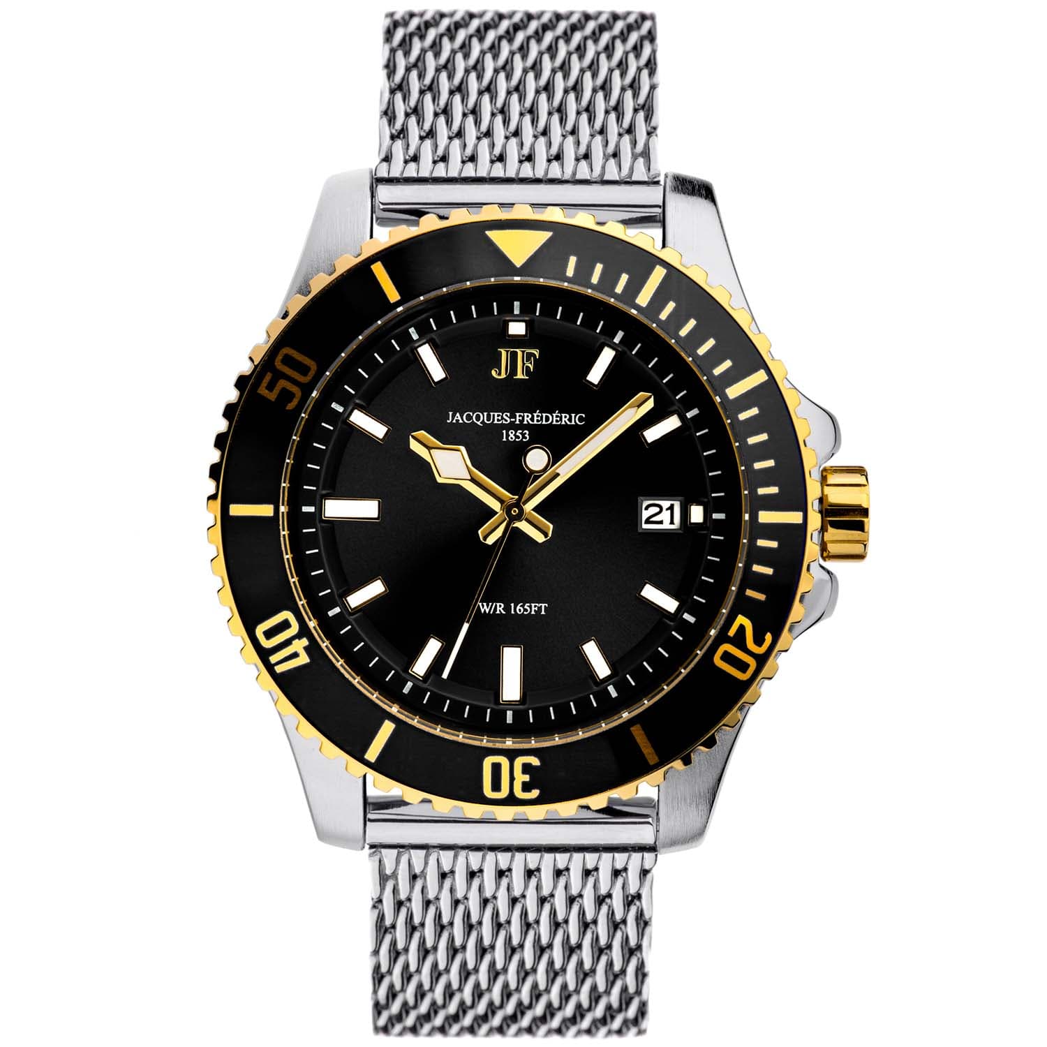 Jacques-Frédéric Jacques-Frédéric Nautique Mesh 18K Gold / Steel / Black