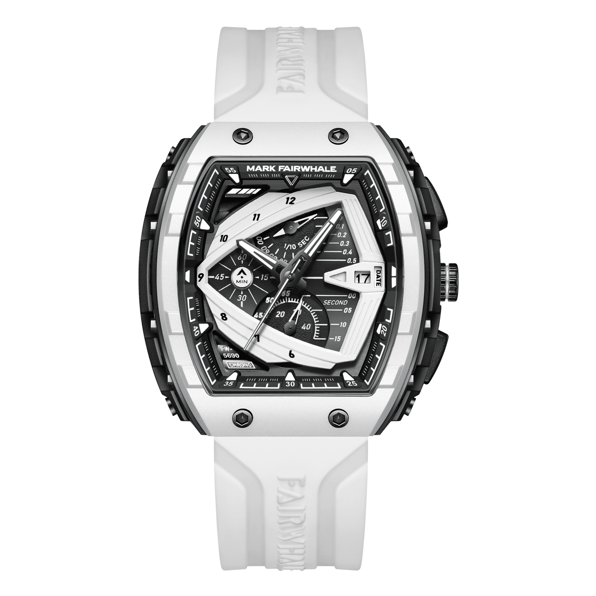 Mark Fairwhale Mark Fairwhale Nebulous White Black Rubber
