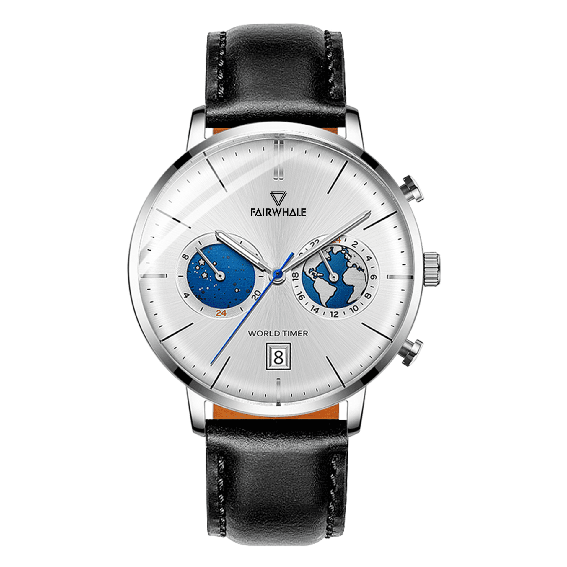 Mark Fairwhale Mark Fairwhale Apollo Silver Black Leather