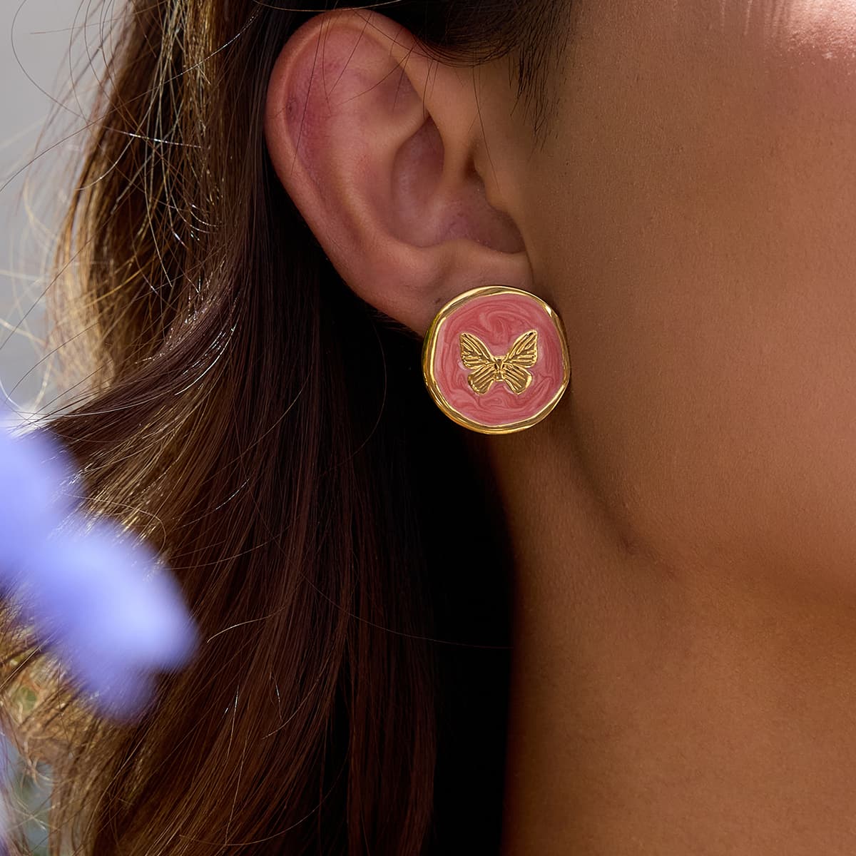 Céleste Celéste Earrings Quitina 18K Gold