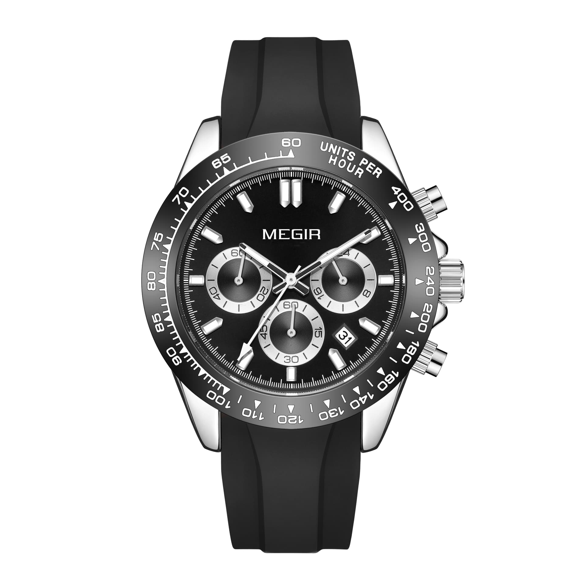 Prydligt Megir Speedster Rubber Silver Black