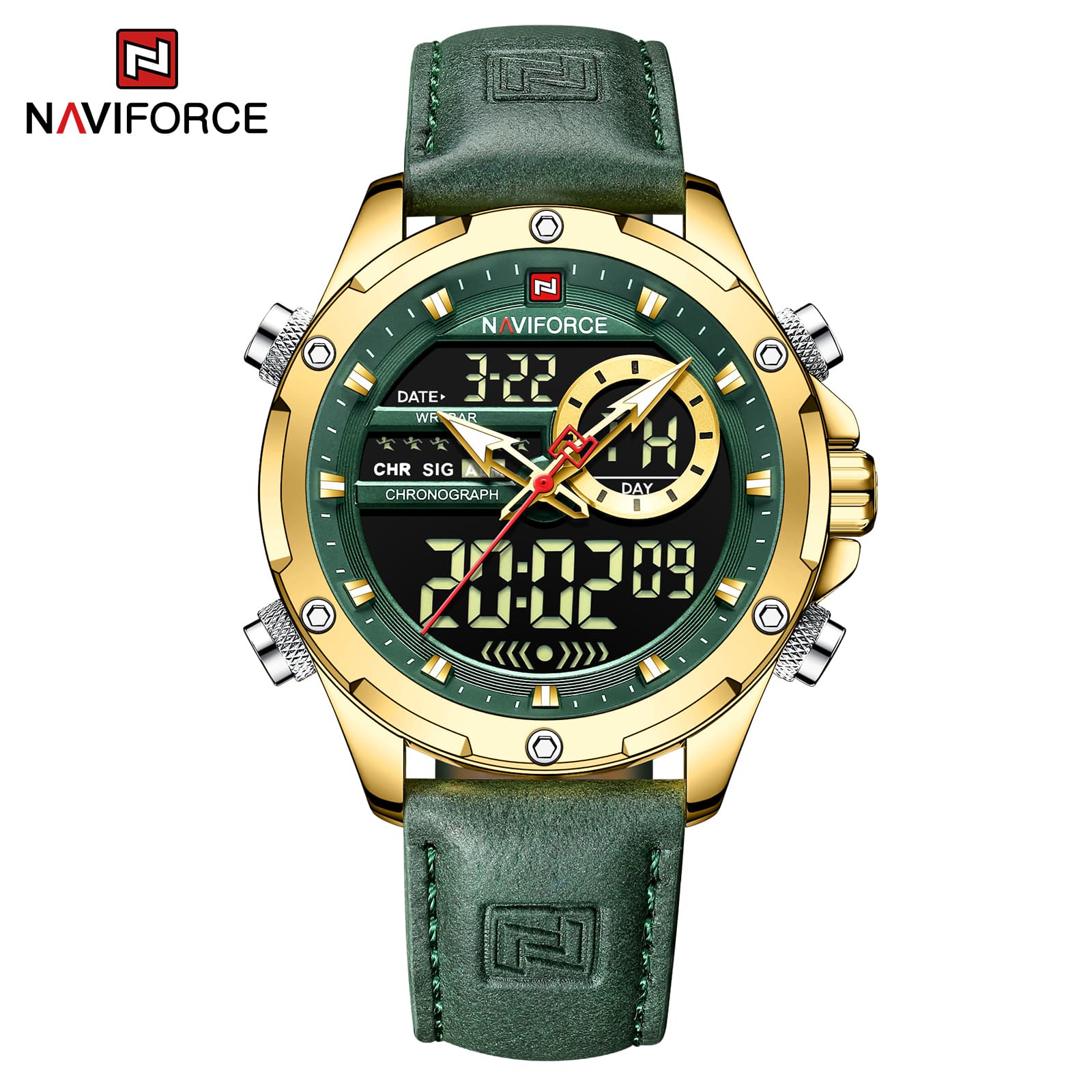 NAVIFORCE Naviforce Hydro Cloud Gold Green