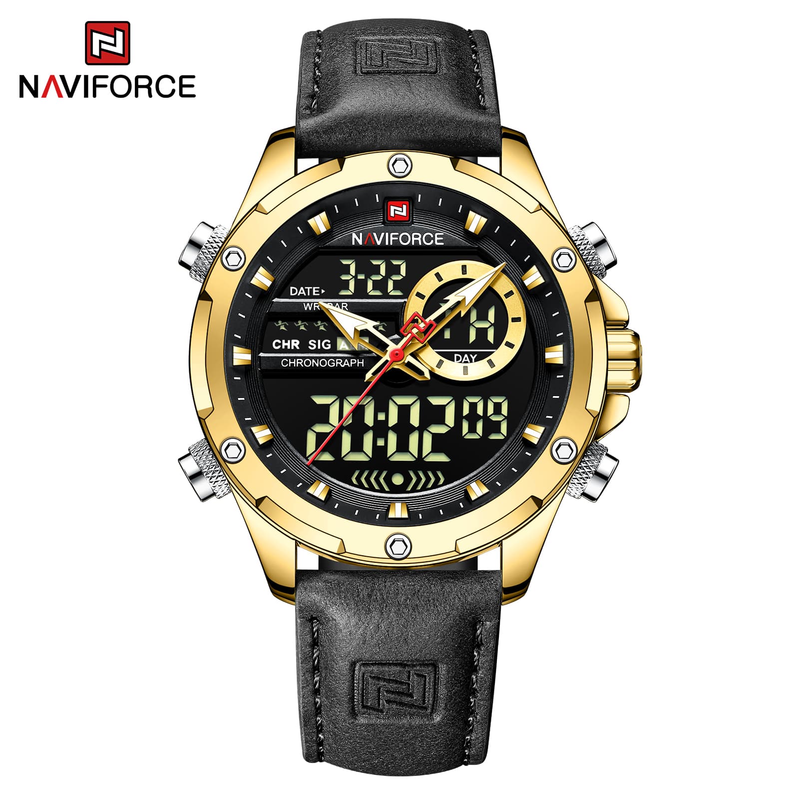 NAVIFORCE Naviforce Hydro Cloud Gold Black