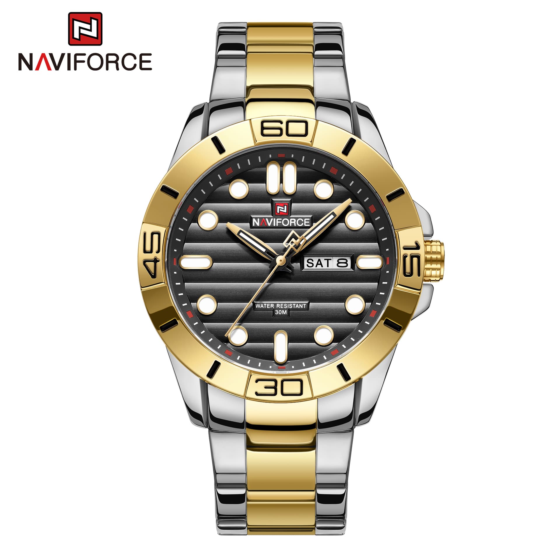 NAVIFORCE Naviforce Solid State Gold Black