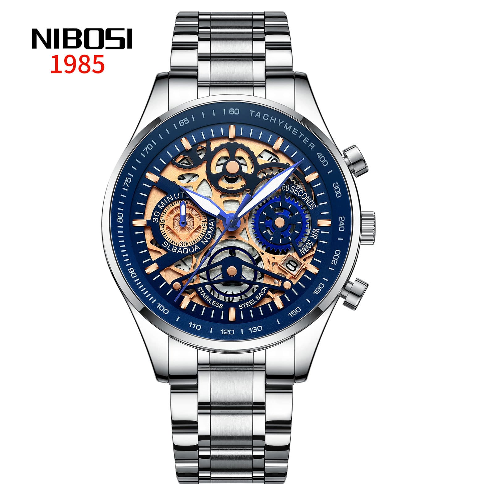 Nibosi Nibosi Undercut Silver Blue