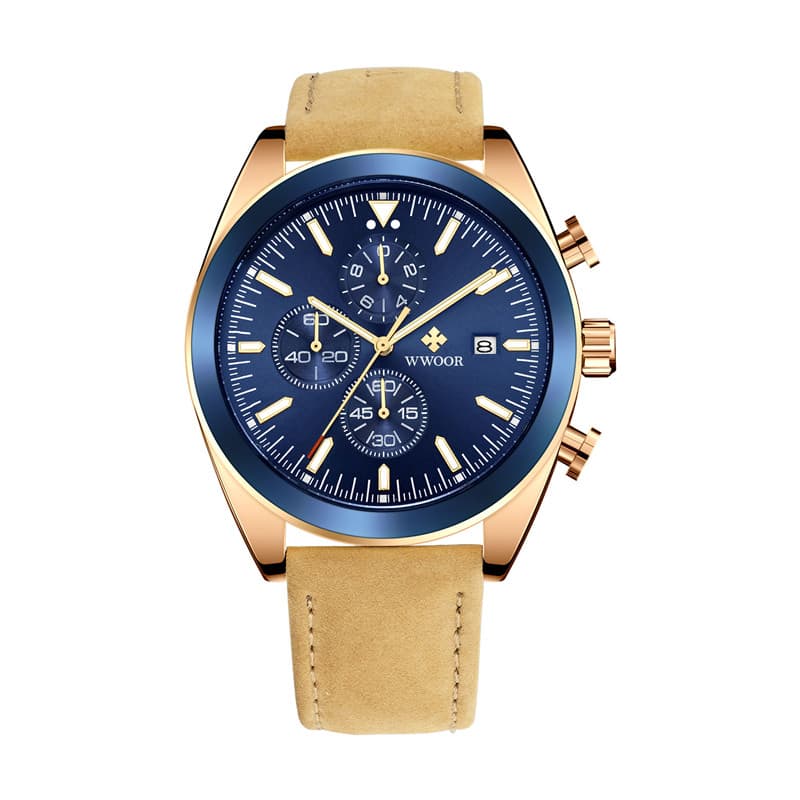 WWOOR WWOOR TimeTracer Rose Gold Blue