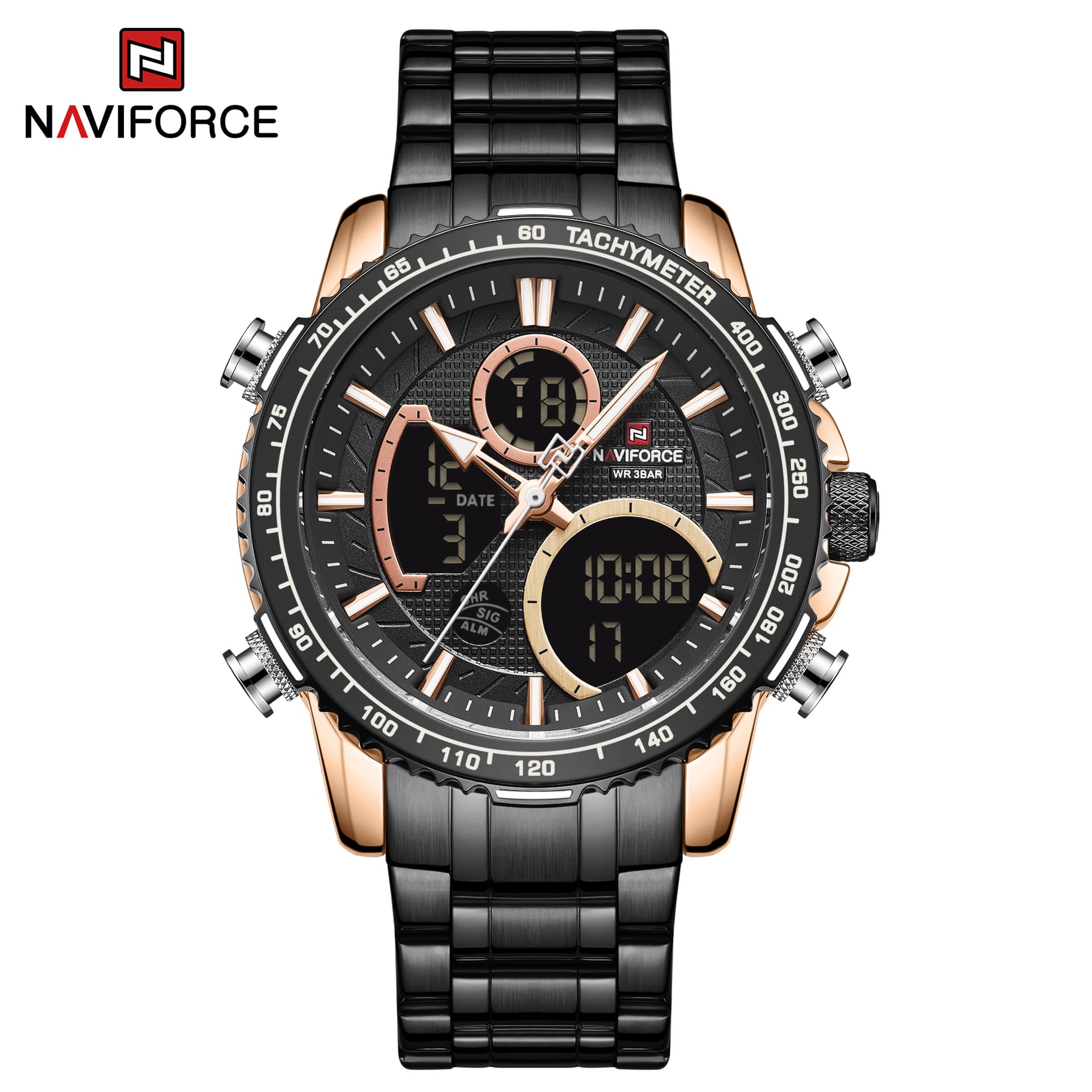 NAVIFORCE Naviforce Raptor Rose Gold Black
