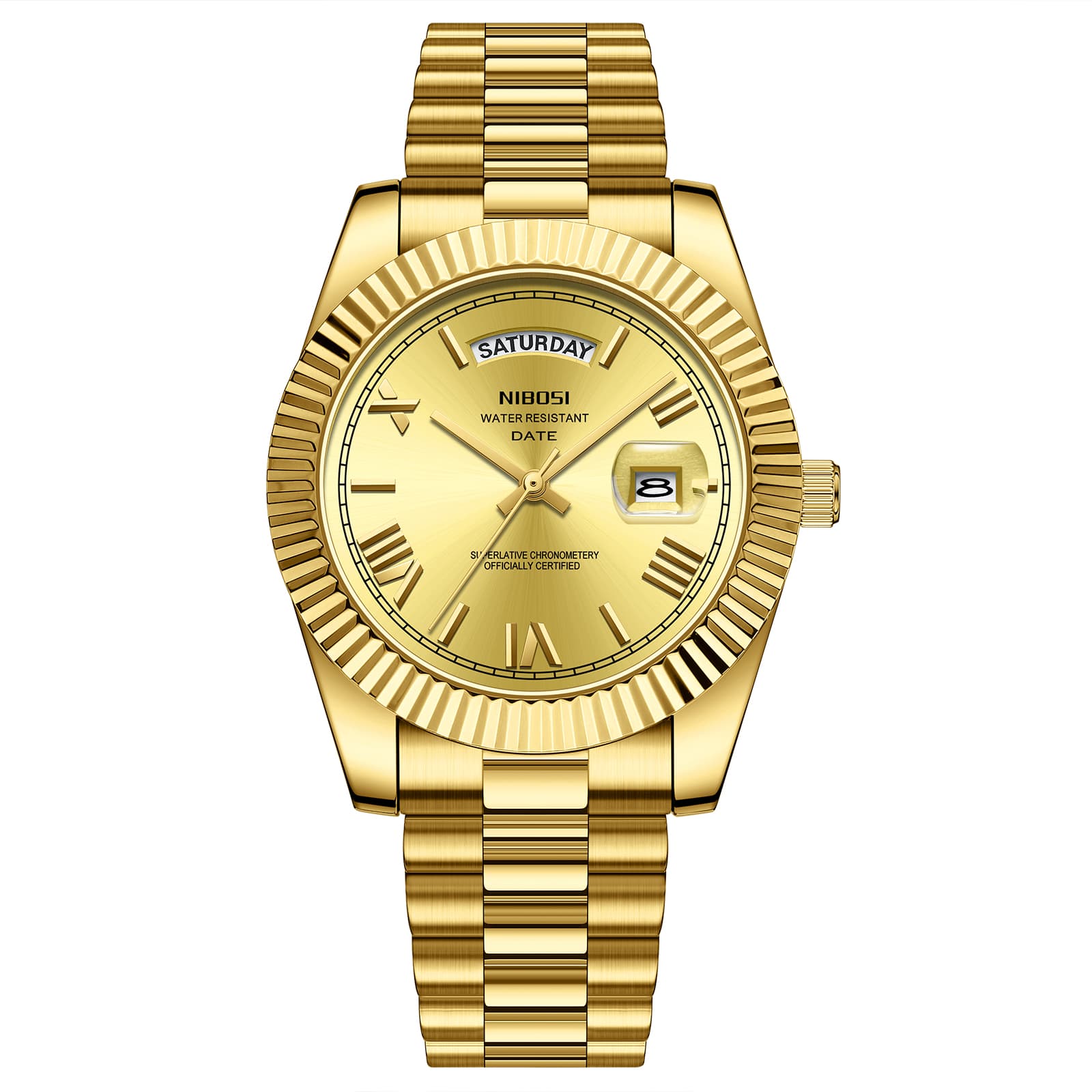 Nibosi Nibosi Day-Date Roman Gold