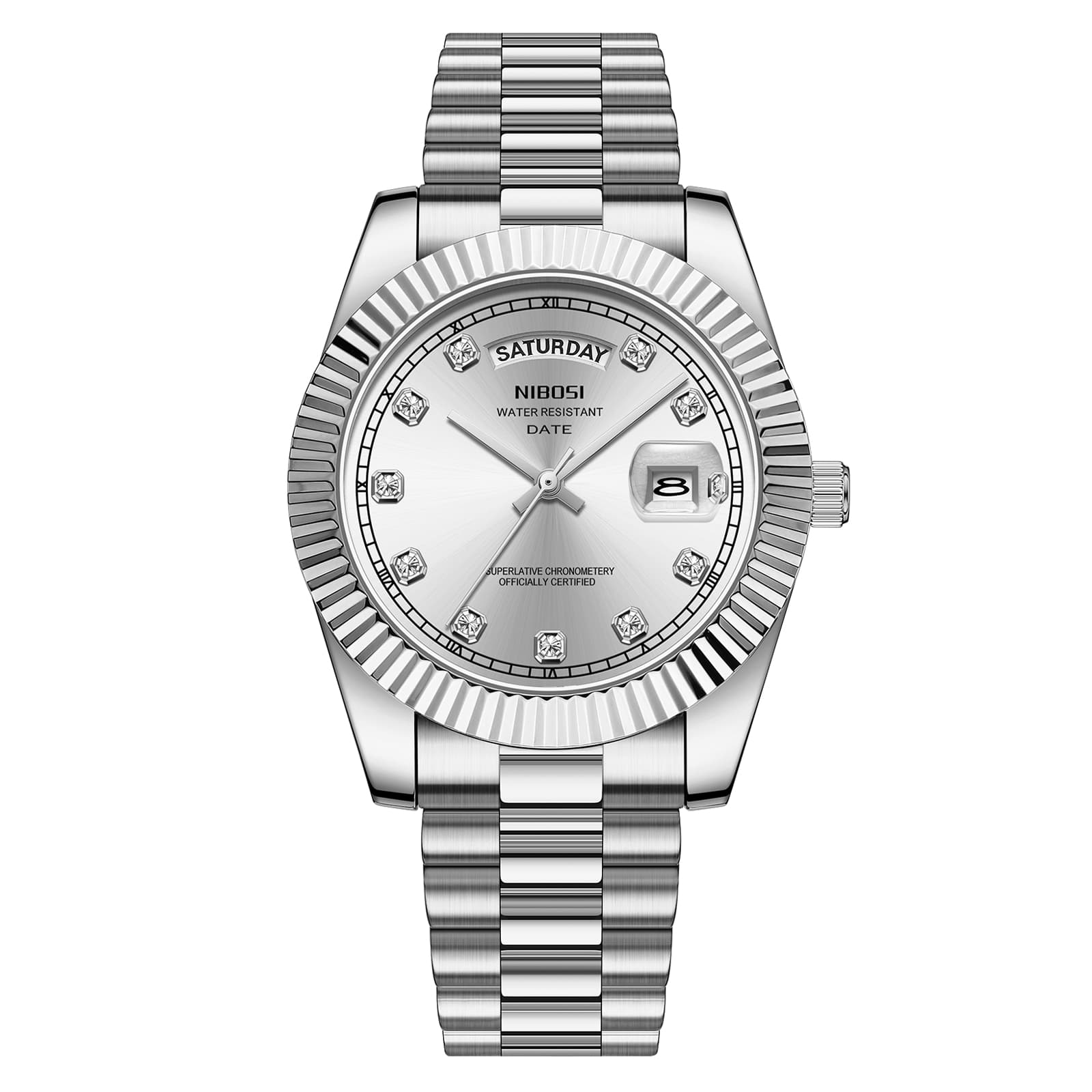 Nibosi Nibosi Day-Date Silver