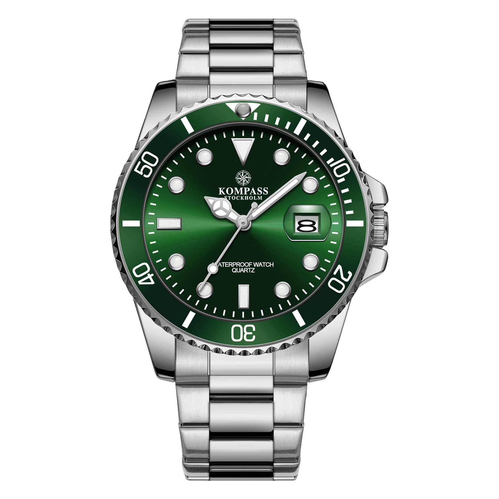 Kompass Stockholm Kompass OceanXplorer Silver Green