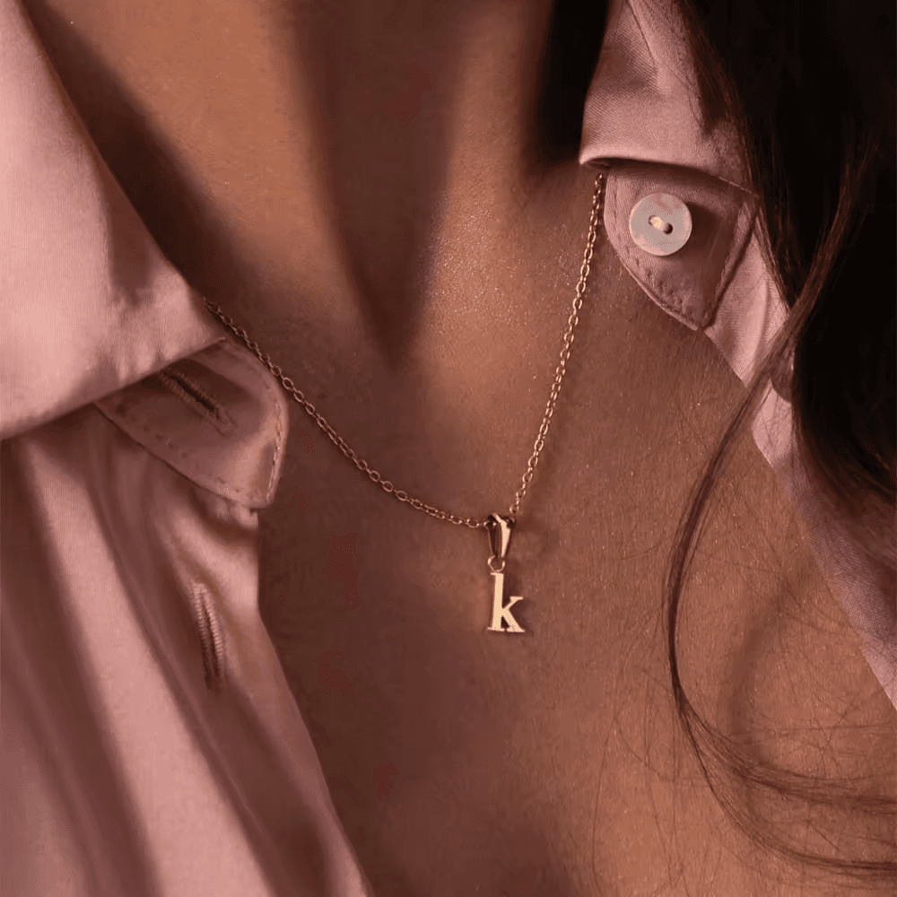 Céleste Paris Céleste Necklace Letter Charm 18K Gold
