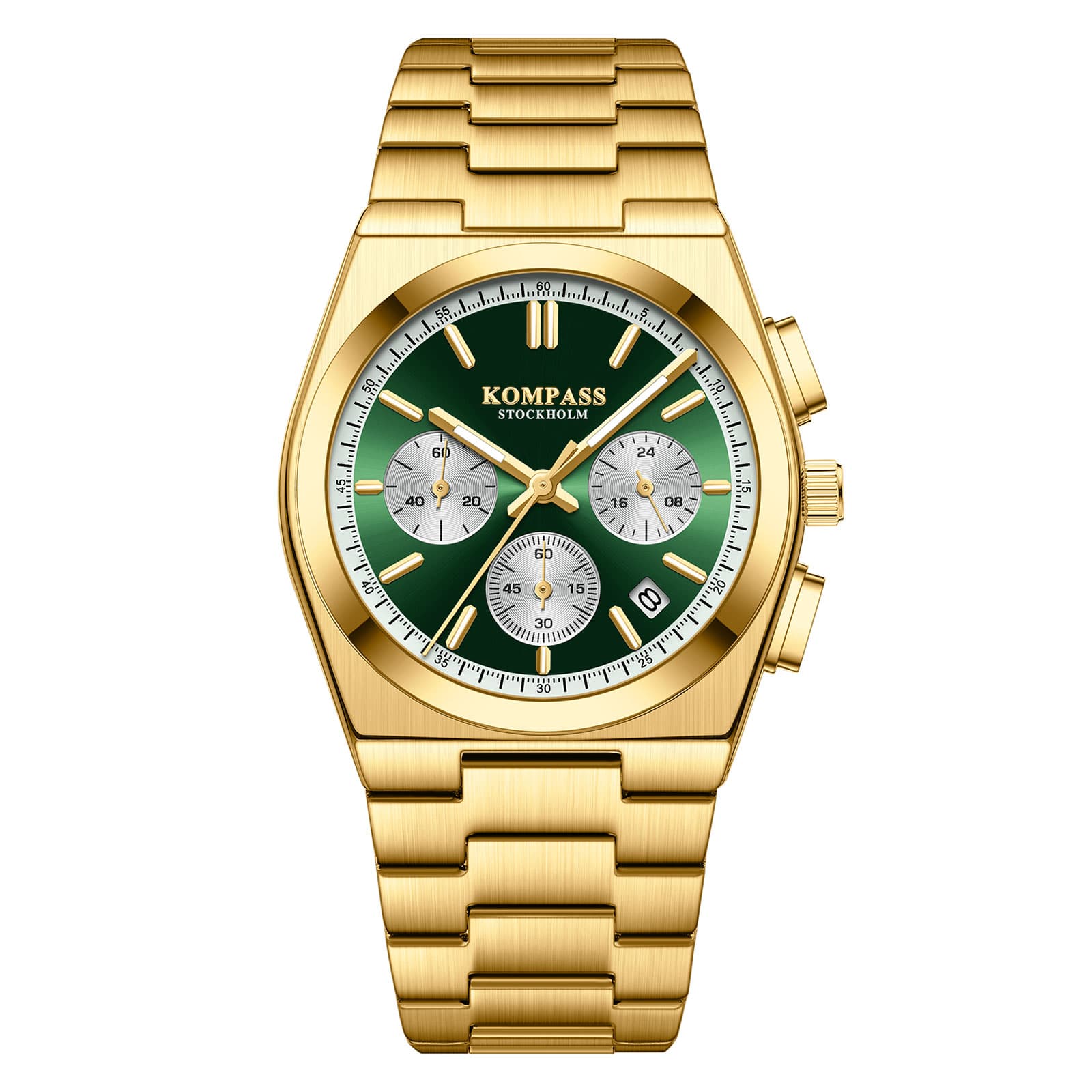 Kompass Stockholm Kompass ChronoMaster Gold Green