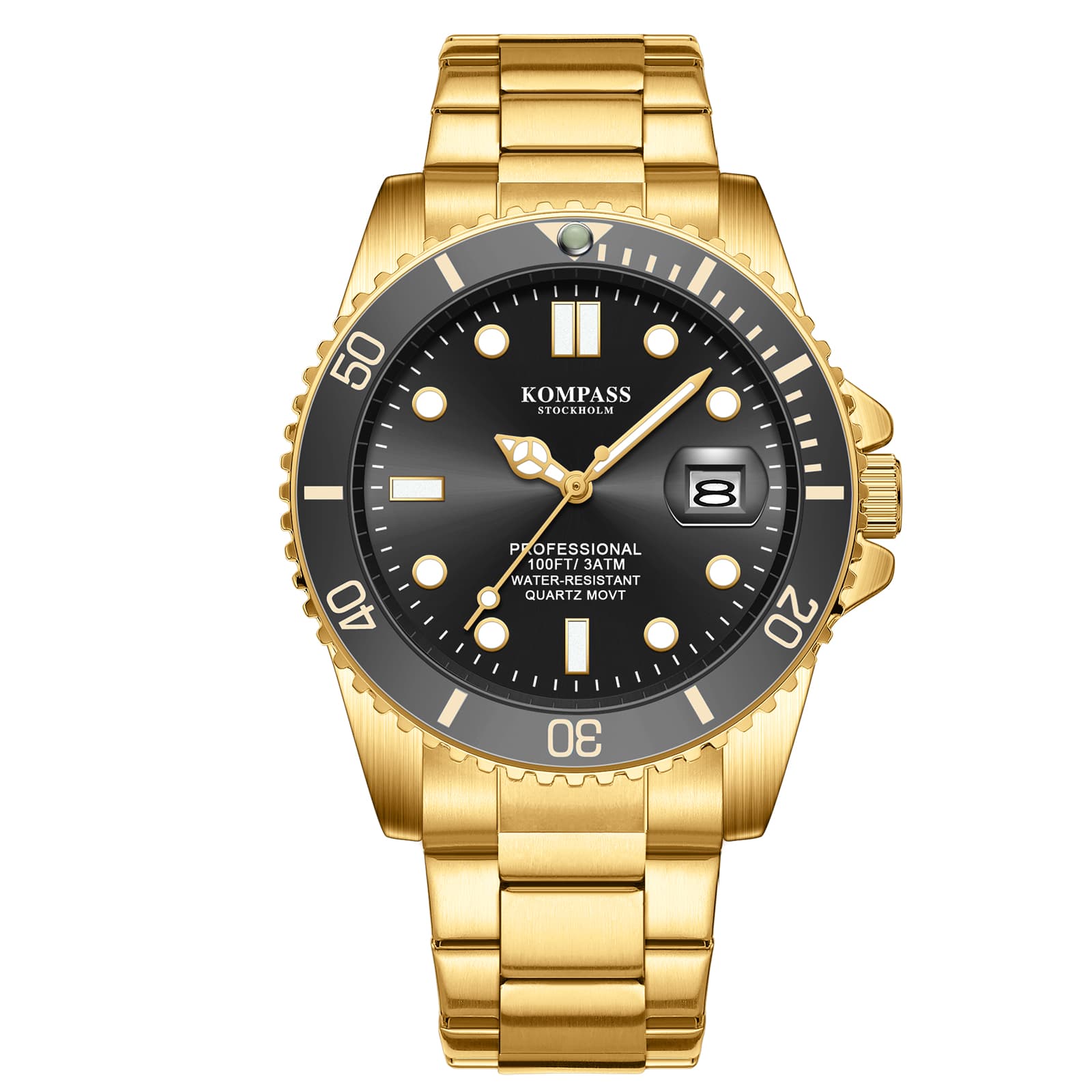 Kompass Stockholm Kompass Grand Diver Gold Black