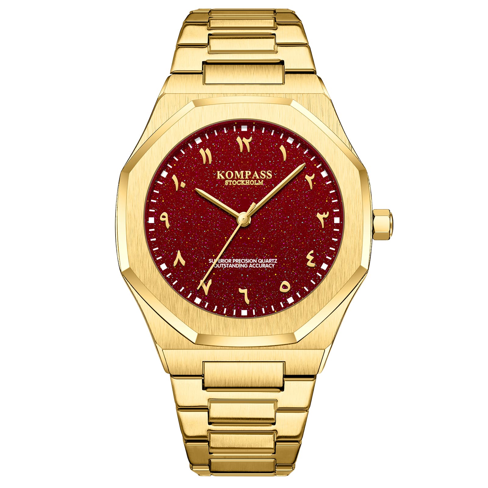 Kompass Stockholm Kompass Star-Dust Arabic Gold Red