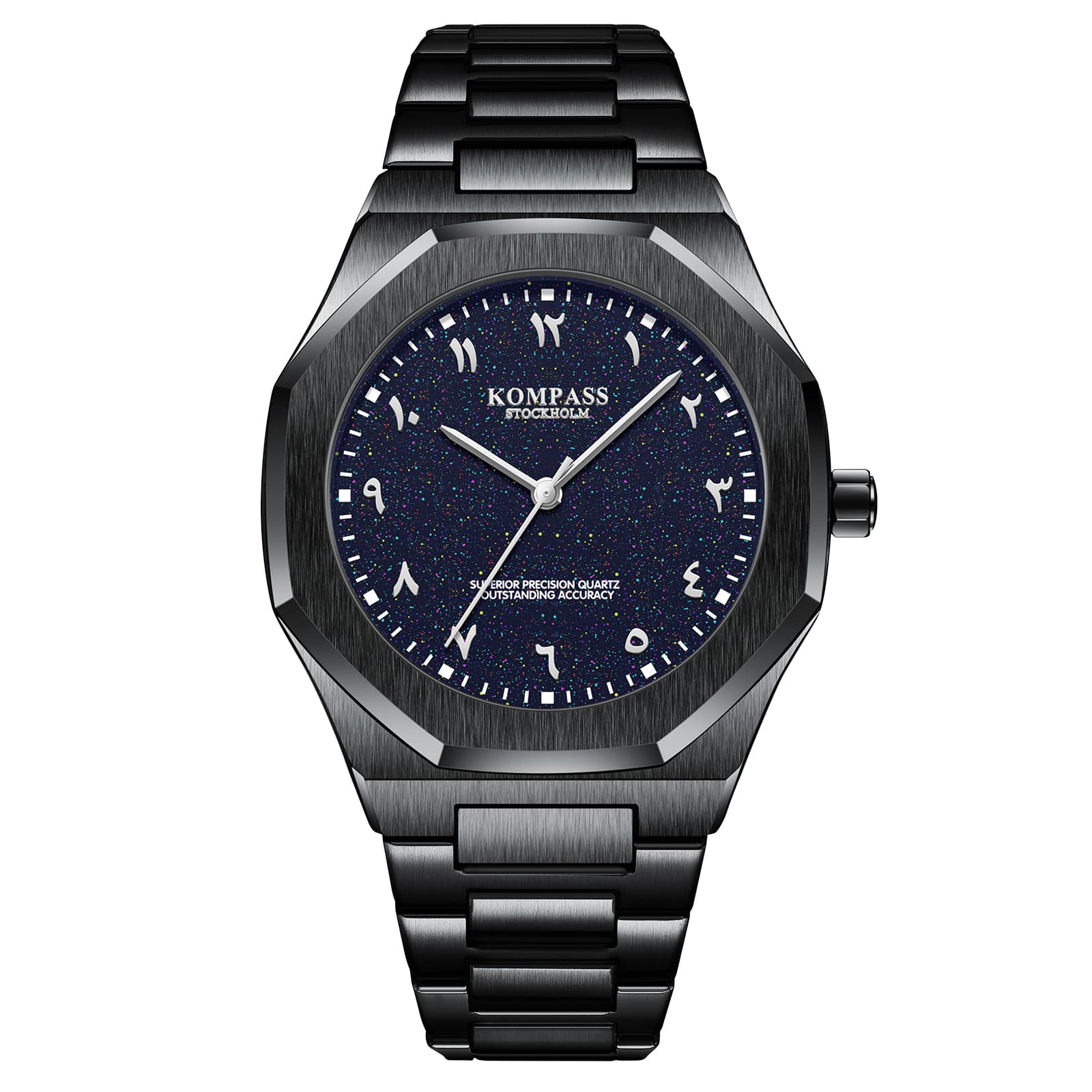 Kompass Stockholm Kompass Star-Dust Arabic Black Blue