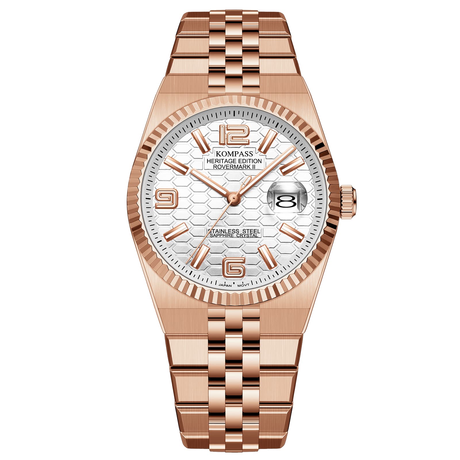 Kompass Stockholm Kompass Rovermark II Rose Gold Silver