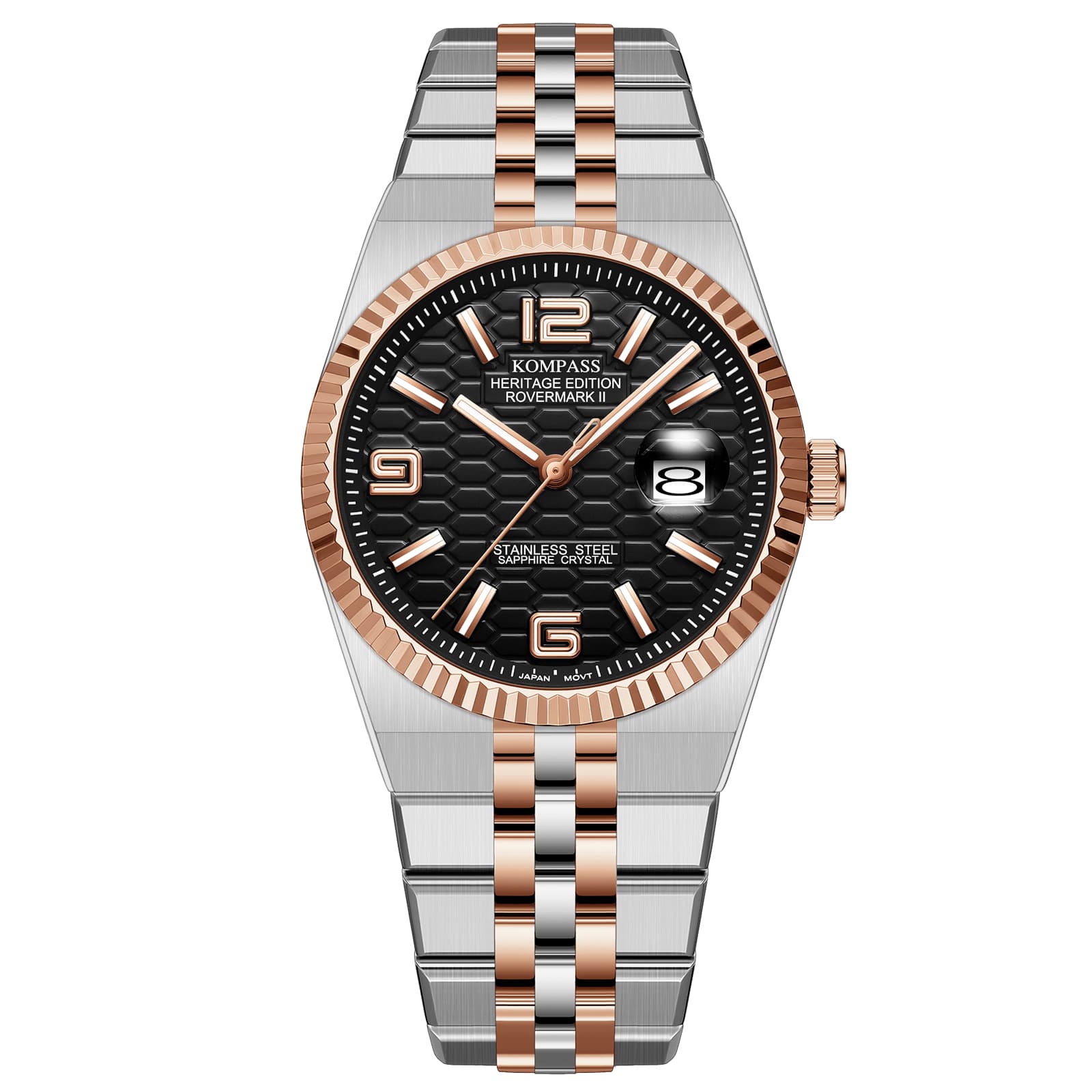 Kompass Stockholm Kompass Rovermark II Silver Rose Gold Black