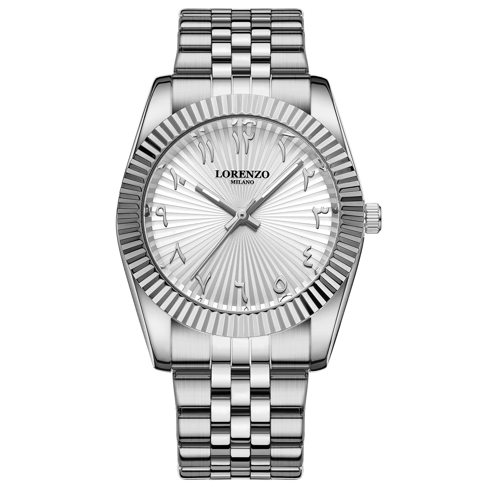 Lorenzo Milano Lorenzo Starburst Arabic Silver