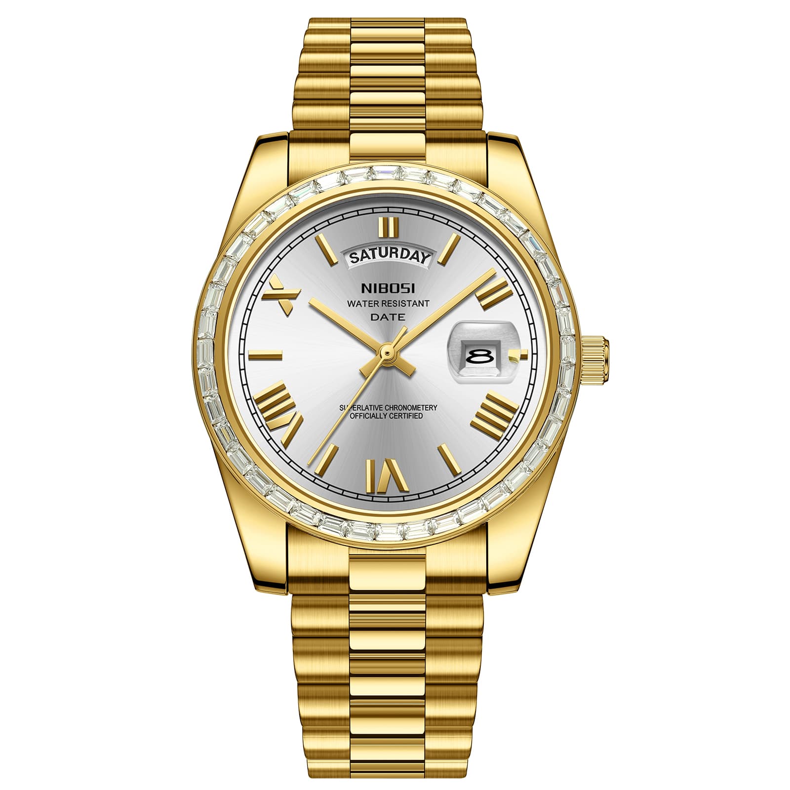 Nibosi Nibosi Day-Date President Gold Silver