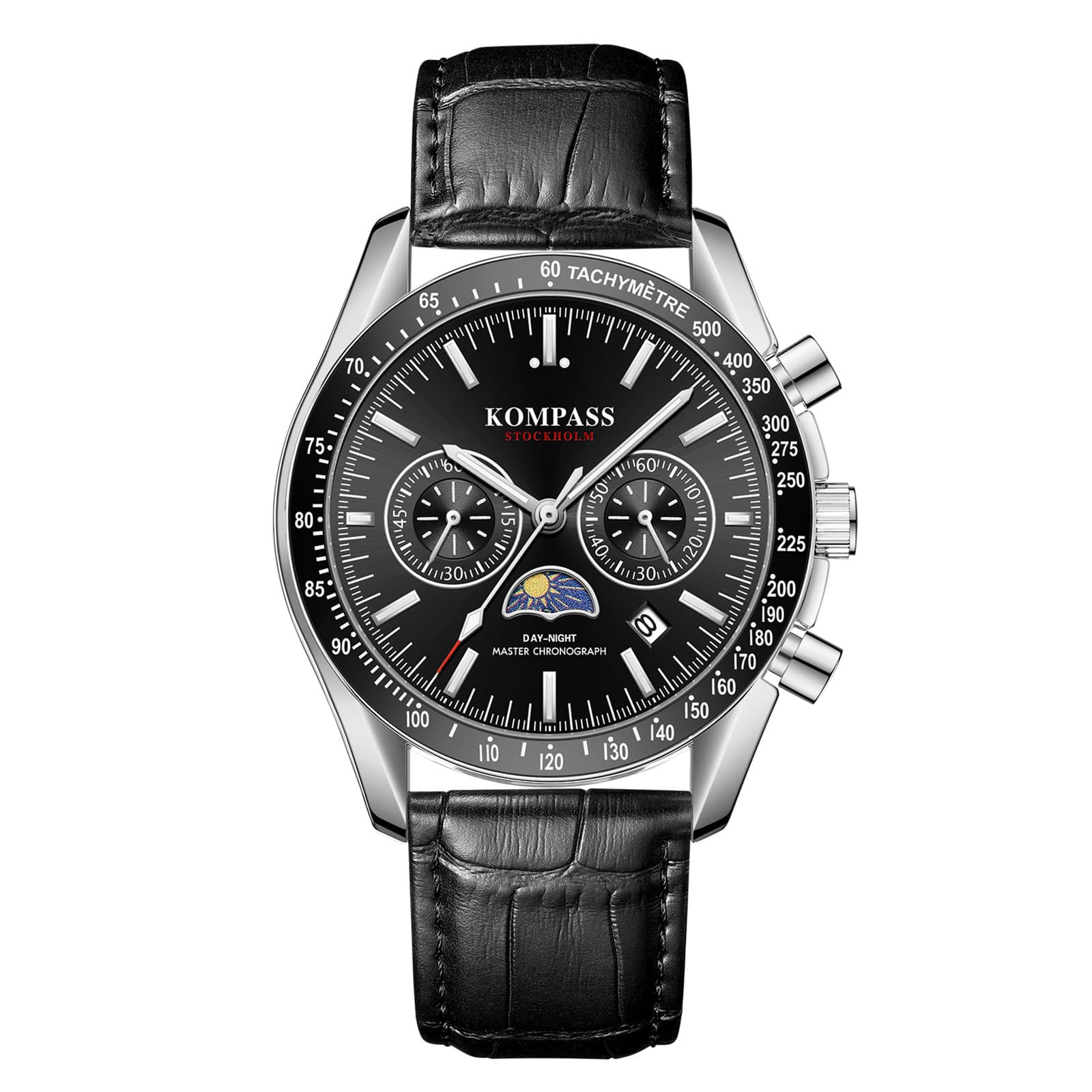 Kompass Stockholm Kompass Day-Night Master Chronograph Black