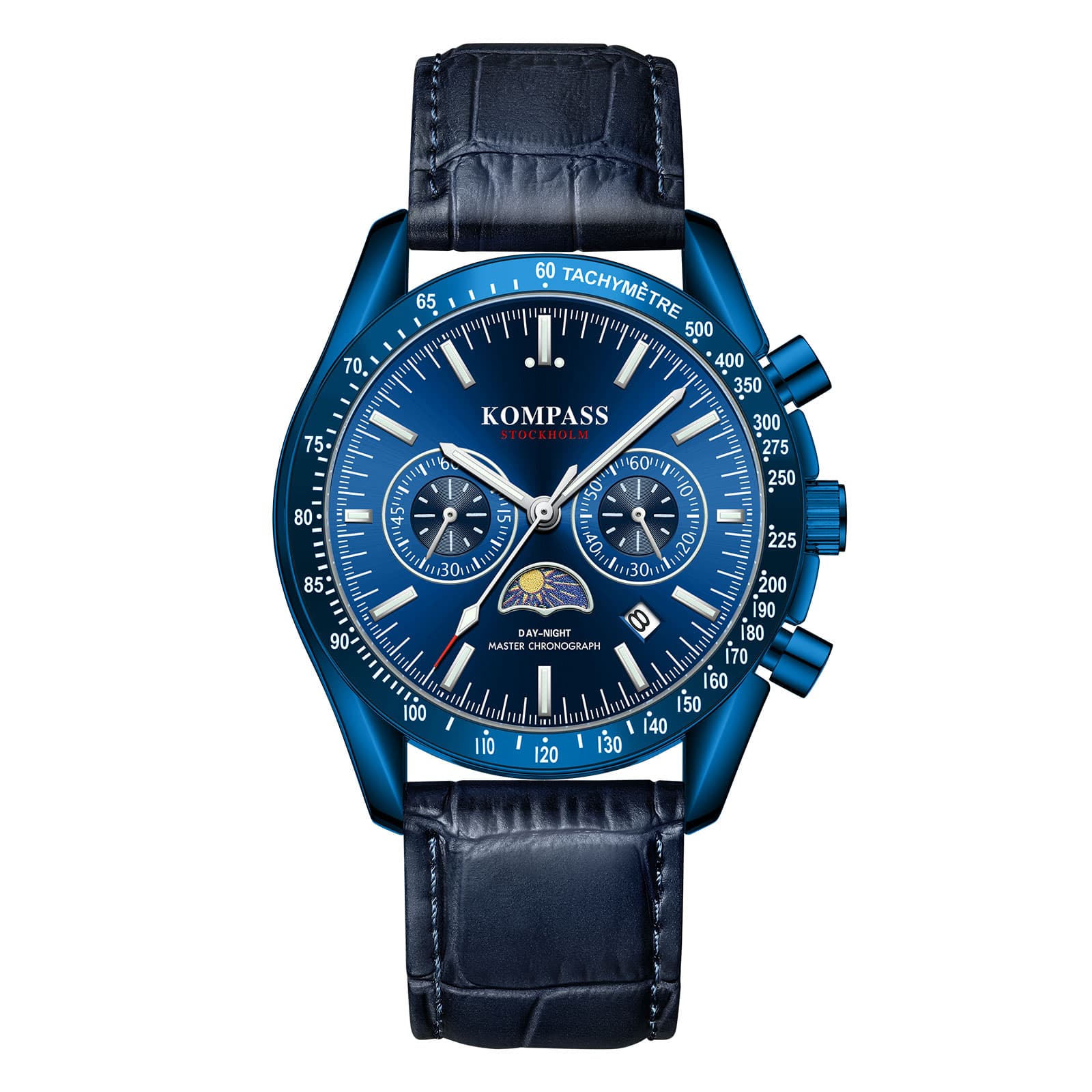 Kompass Stockholm Kompass Day-Night Master Chronograph Full Blue