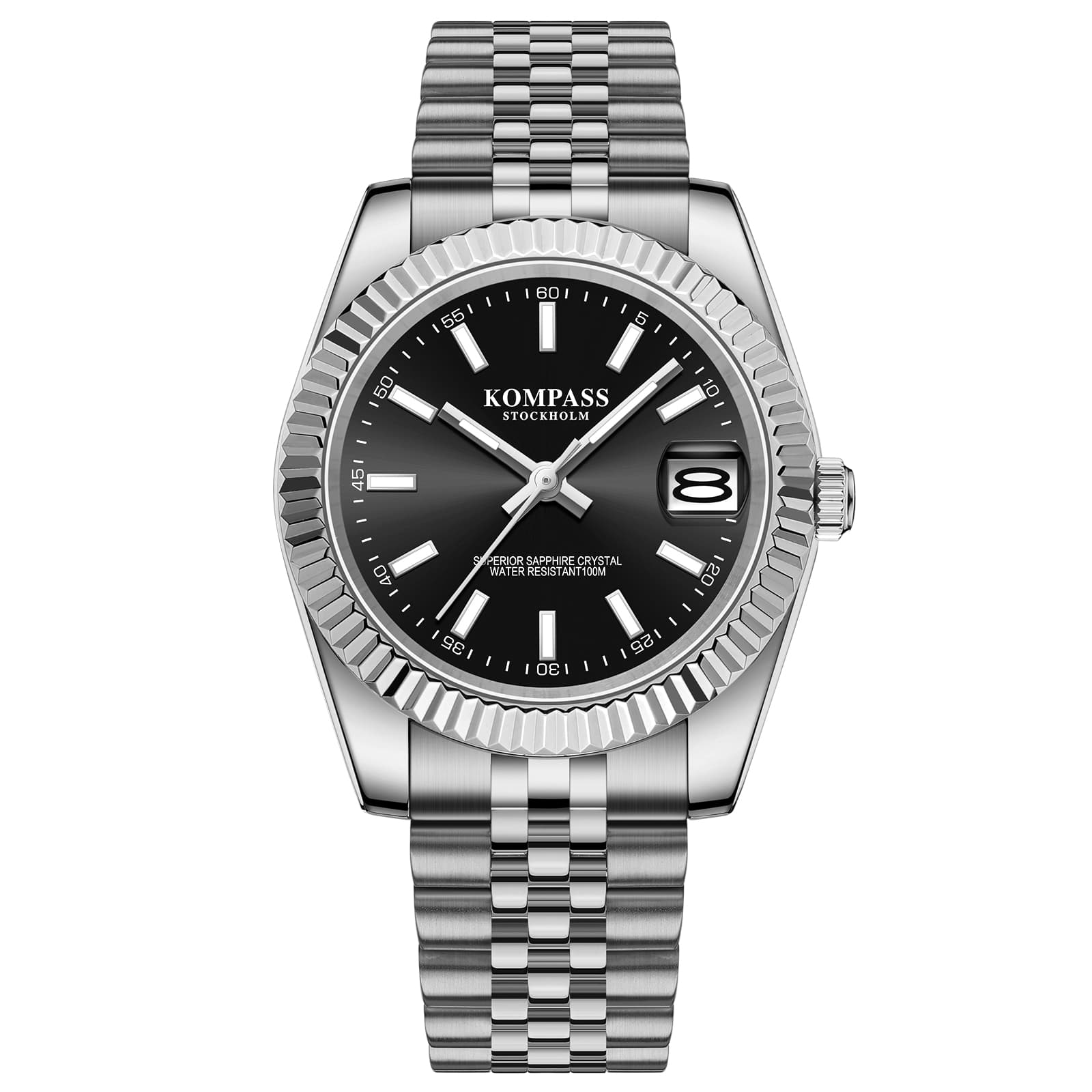 Kompass Stockholm Kompass Santorini Sapphire Steel Black