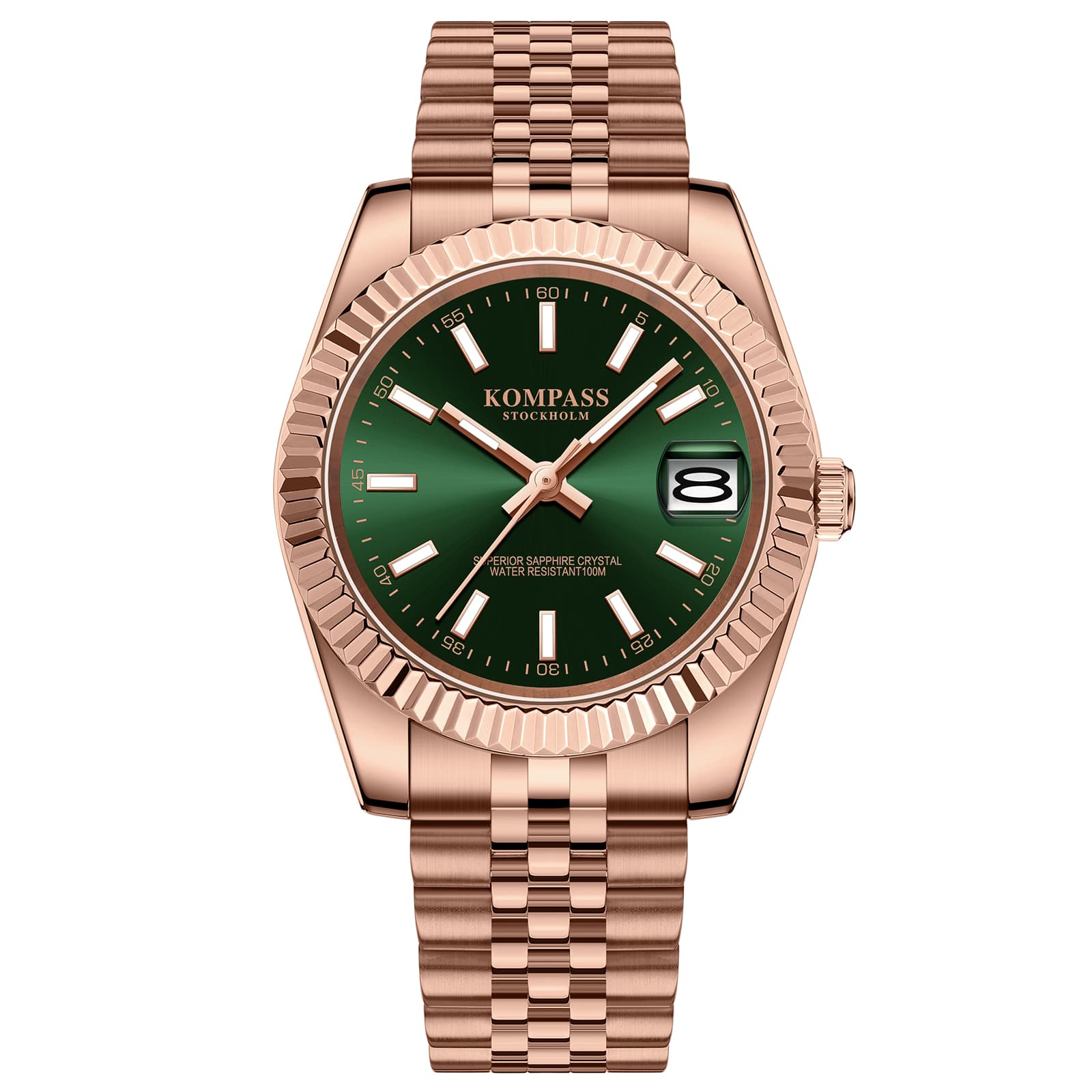 Kompass Stockholm Kompass Santorini Sapphire Steel Rose Green