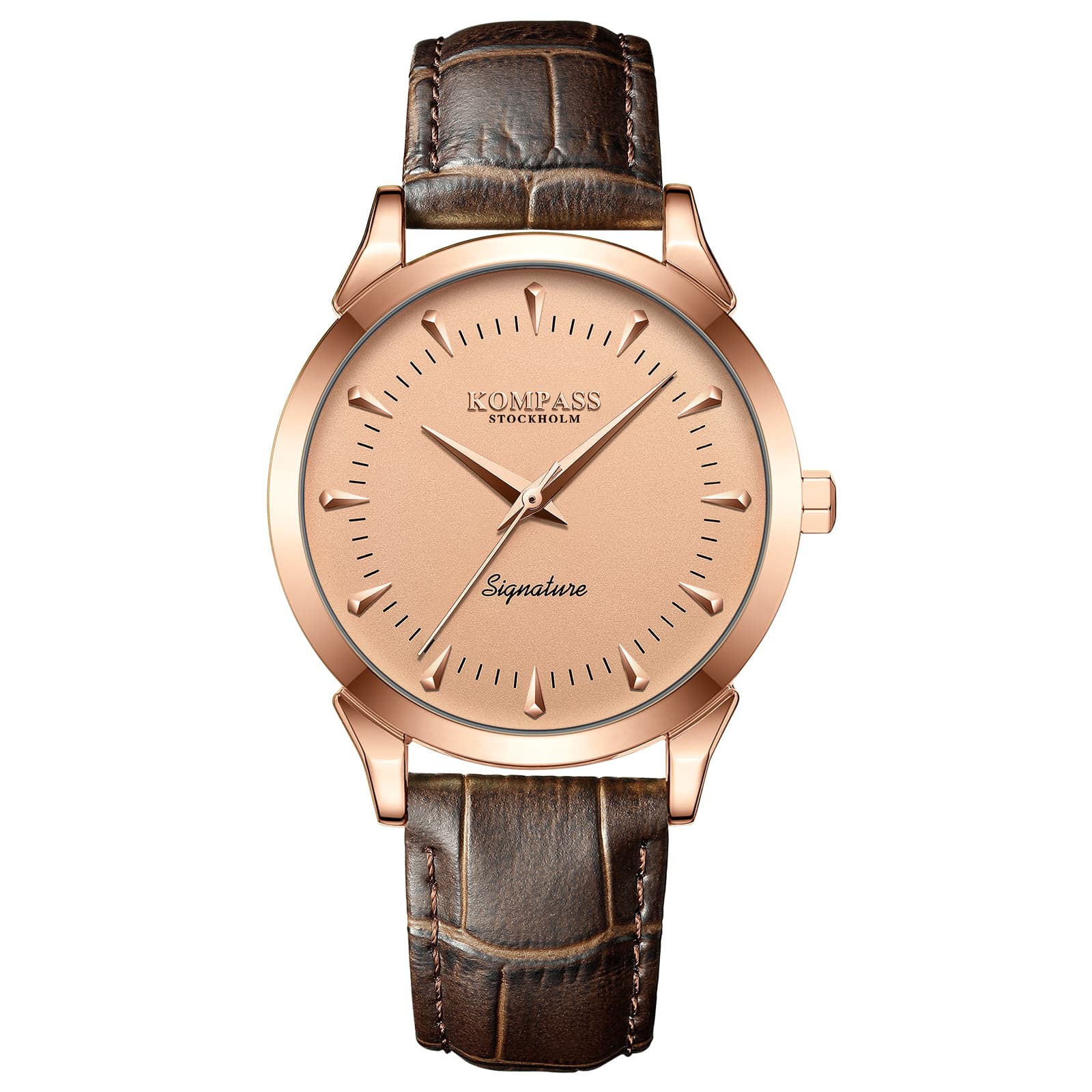Kompass Stockholm Kompass Signature Rose Gold Brown