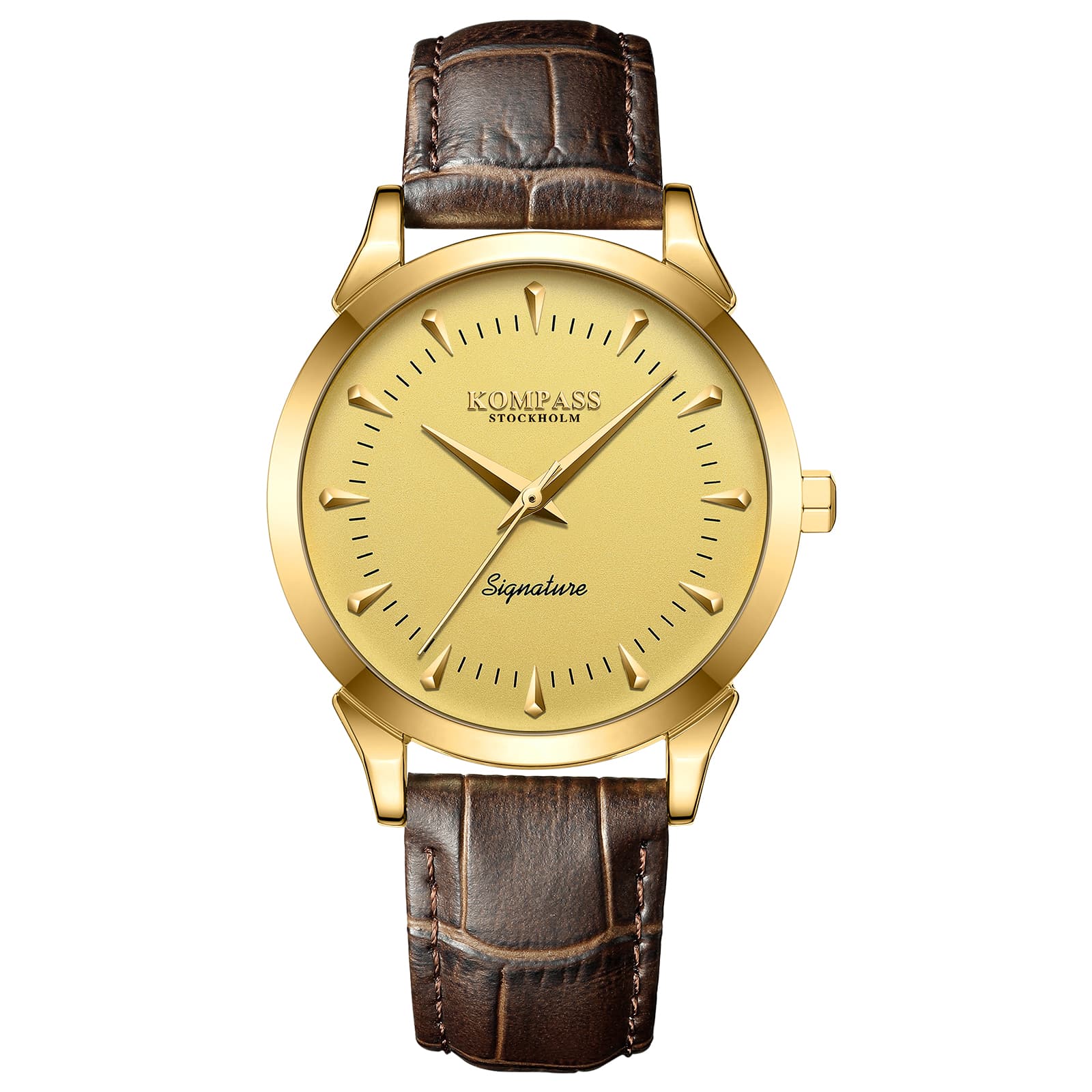 Kompass Stockholm Kompass Signature Gold Brown