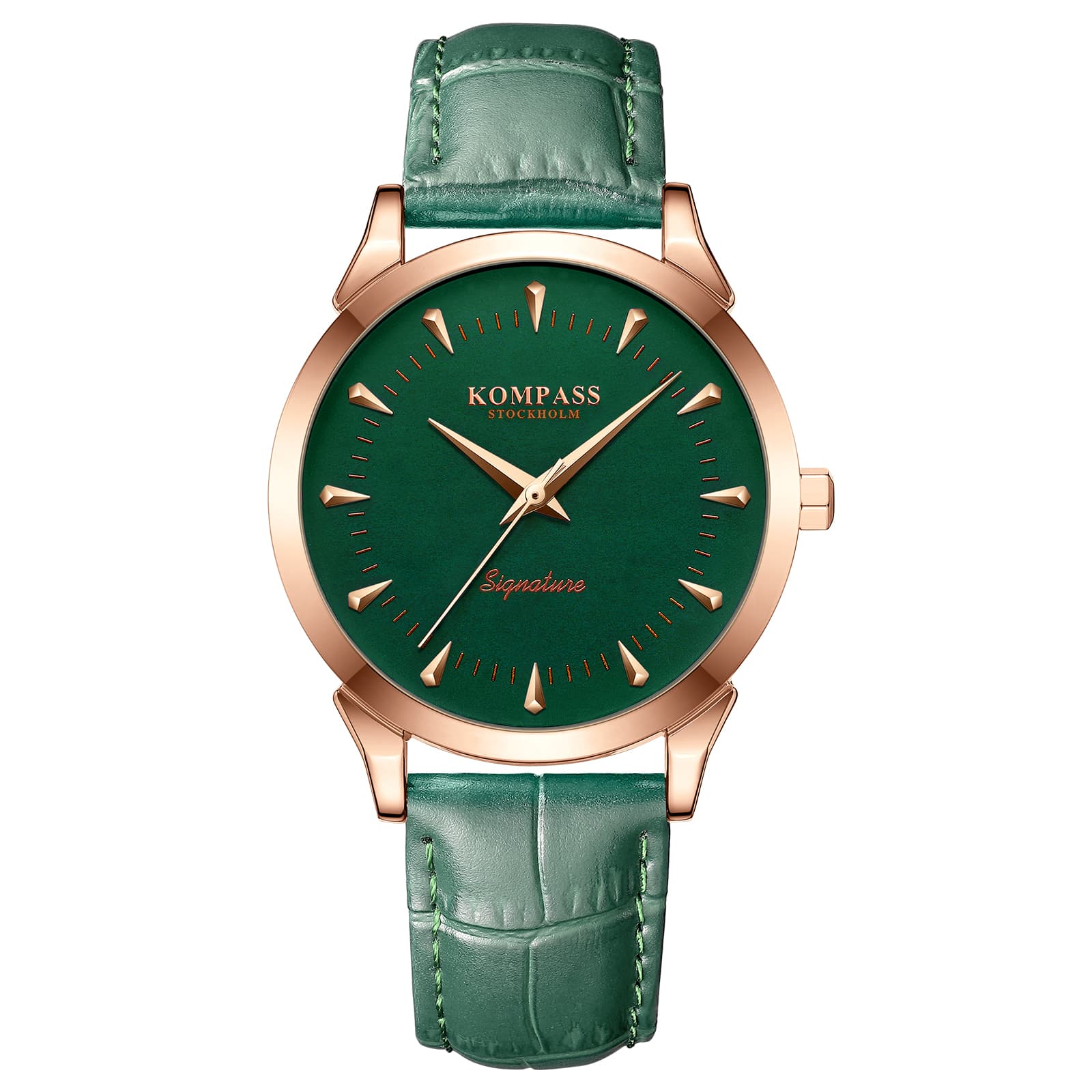 Kompass Stockholm Kompass Signature Rose Gold Green