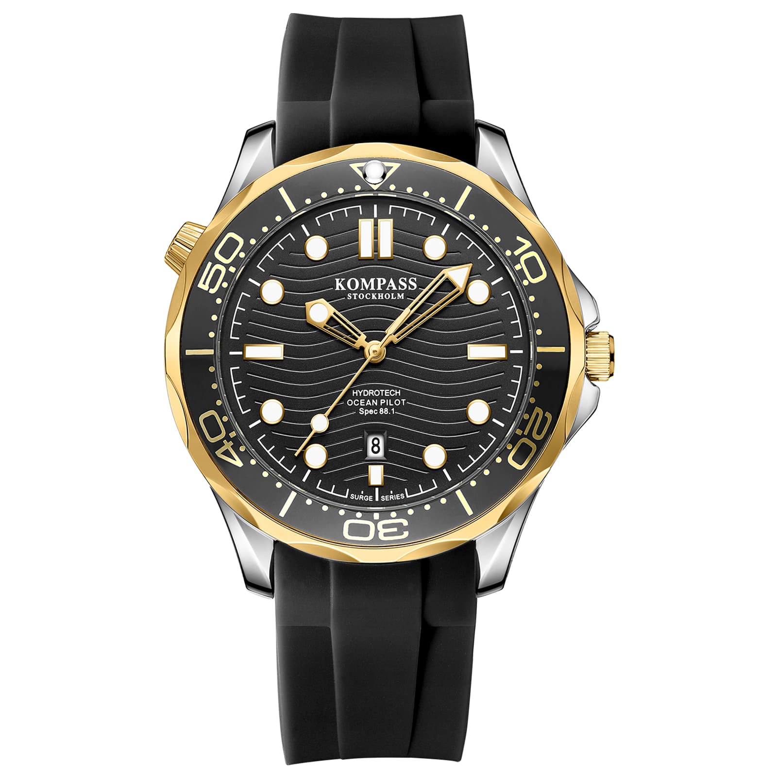 Kompass Stockholm Kompass Ocean Pilot Gold Black