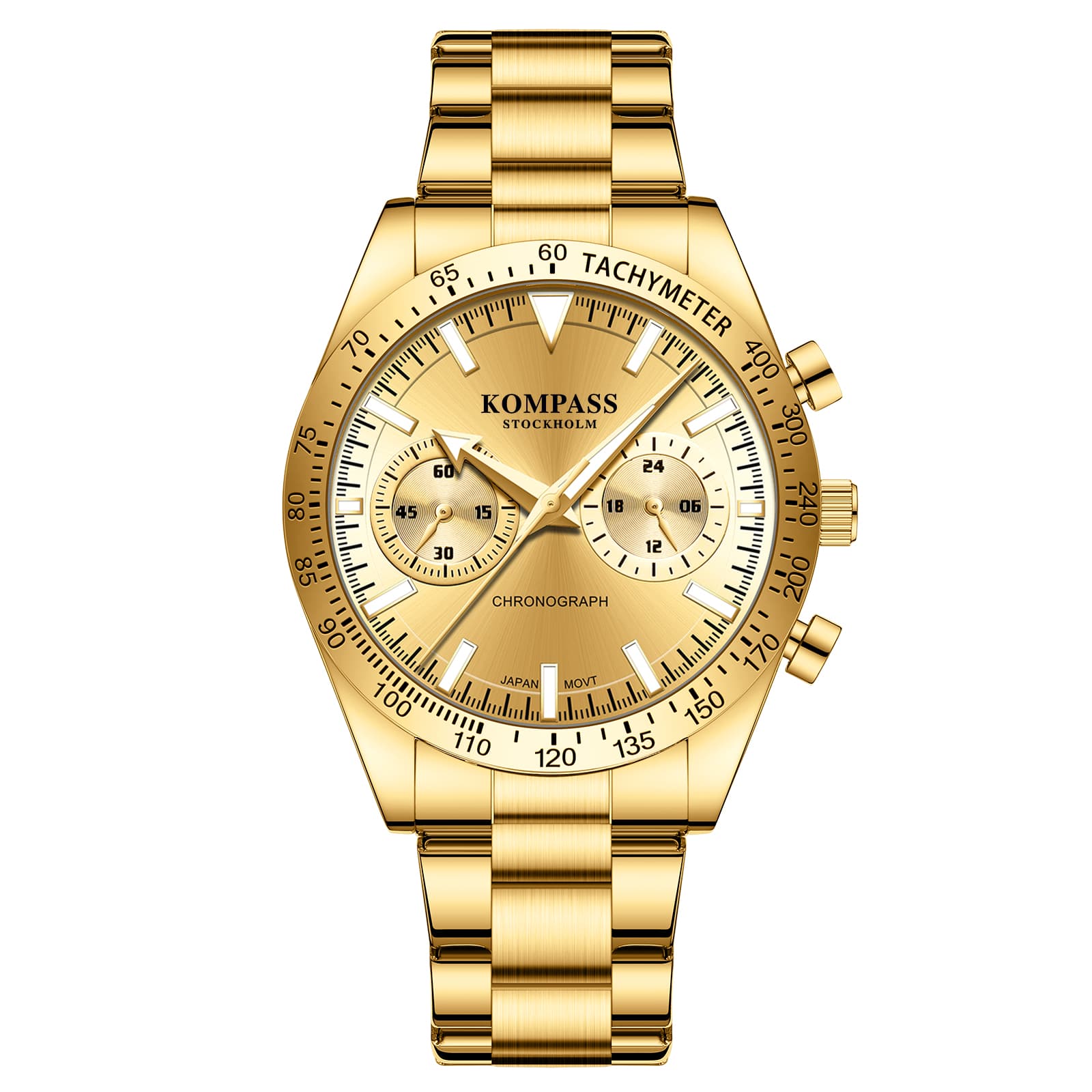 Kompass Stockholm Kompass Airborne Chronograph Gold