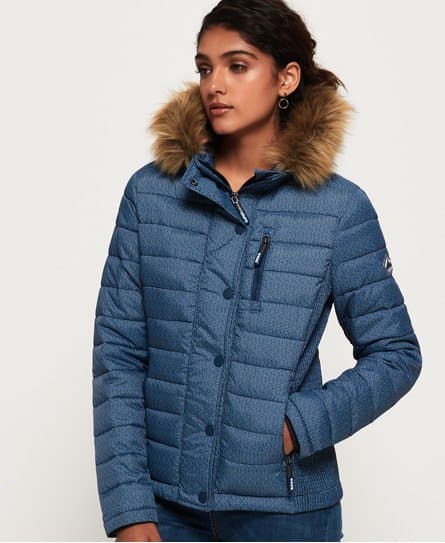 Superdry Superdry Fuji Slim hettejakke med dobbel glidelås
