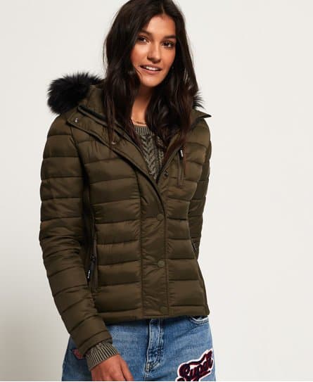Superdry Superdry Fuji Slim hettejakke med dobbel glidelås