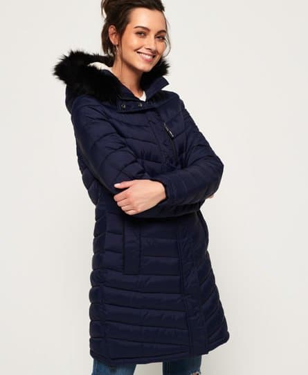 Superdry Superdry Chevron Faux Fur Super Fuji-jakke