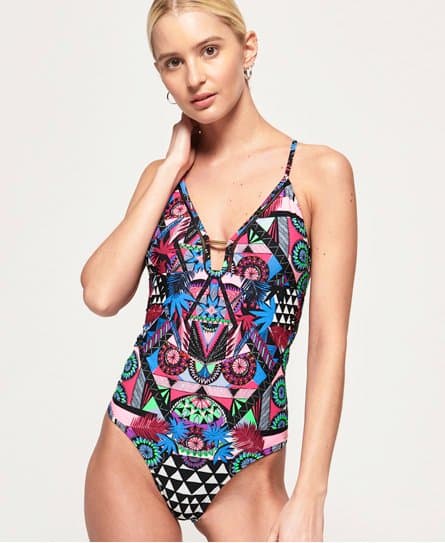 Superdry Superdry Ava Cross Back Vee-badedrakt