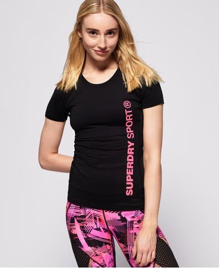 Superdry Superdry Tettsittende Core-T-skjorte med meshpaneler