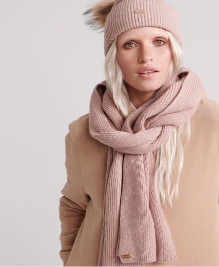 Superdry Superdry Heritage-skjerf i ribbestrikk