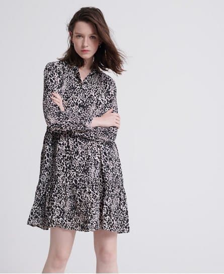 Superdry Superdry Scandi-skjortekjole