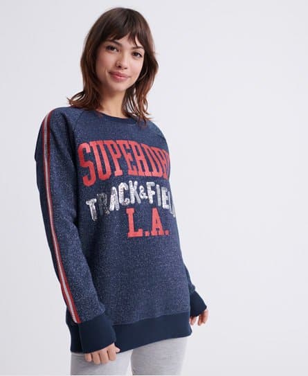 Superdry Superdry LA Track Boutique-collegegenser med rund hals