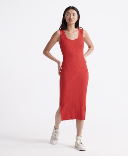 Superdry Superdry Sahara Midi-strikkekjole med splitt