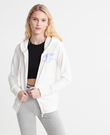 Superdry Superdry Track & Field-hettegenser med ensidig frotté og glidelås