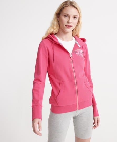 Superdry Superdry Track & Field-hettegenser med ensidig frotté og glidelås